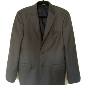Jos A Bank Men’s Suit Coat Dark Gray Navy Wool 39R